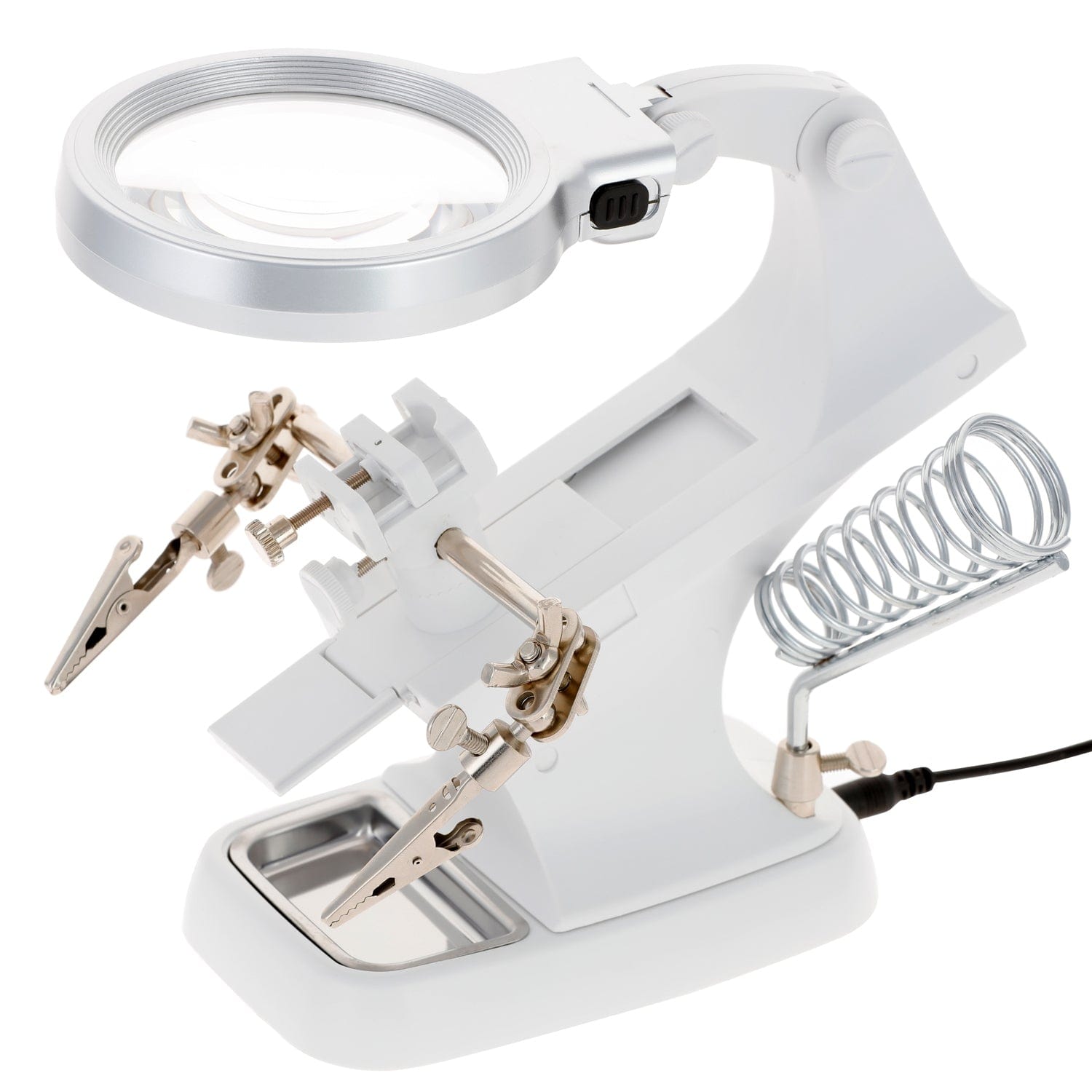 amscope-cbh-th7023b-platinenhalter-lupe-3x-led-licht image 5
