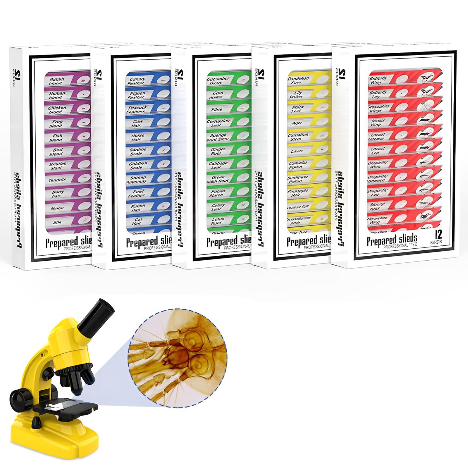 ninyoon-microscope-48-mikroskop-objekttr-ger-kunststoff-kinder image 8