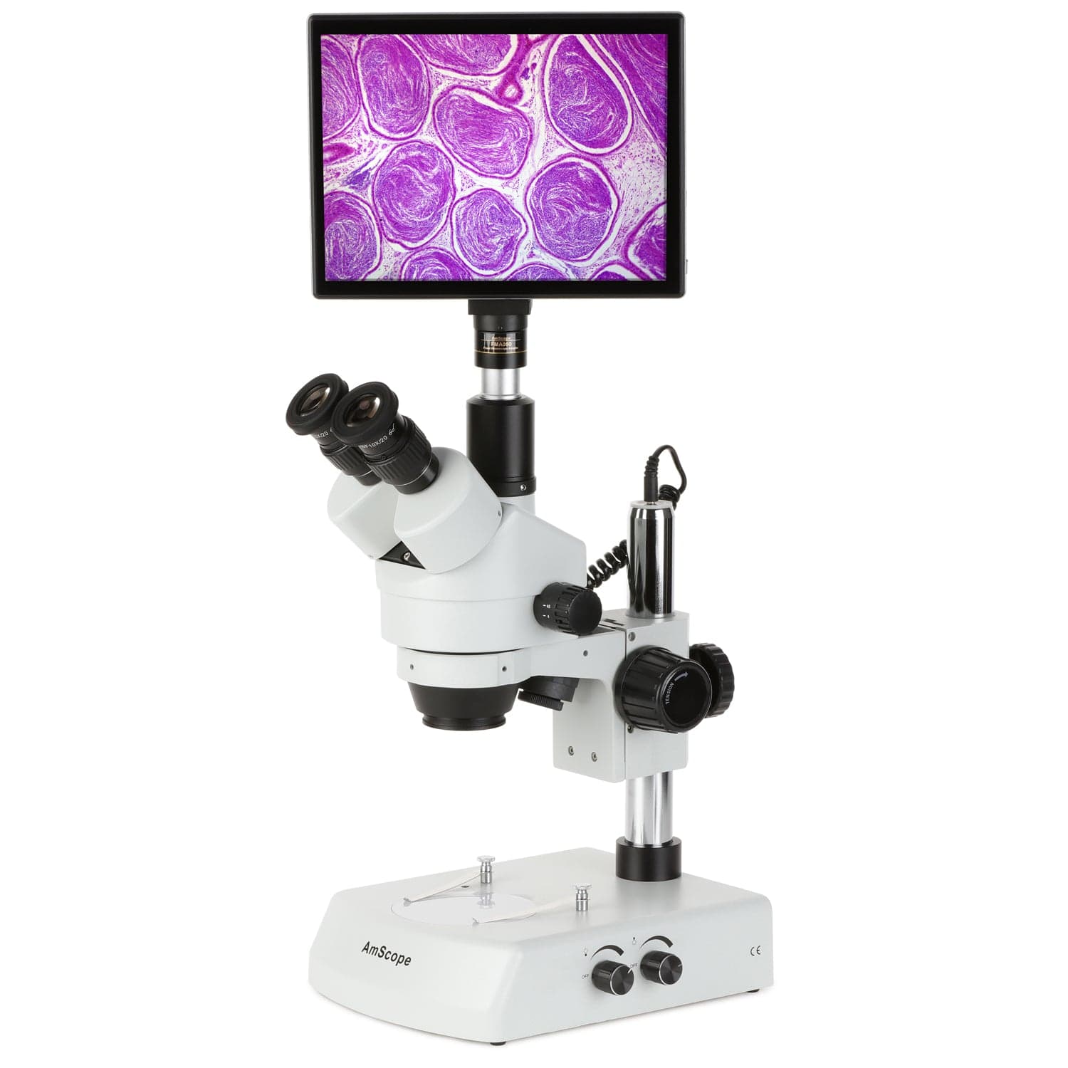 amscope-sm-2t-led-tp-stereomikroskop-7x-45x-5mp-kamera image 1