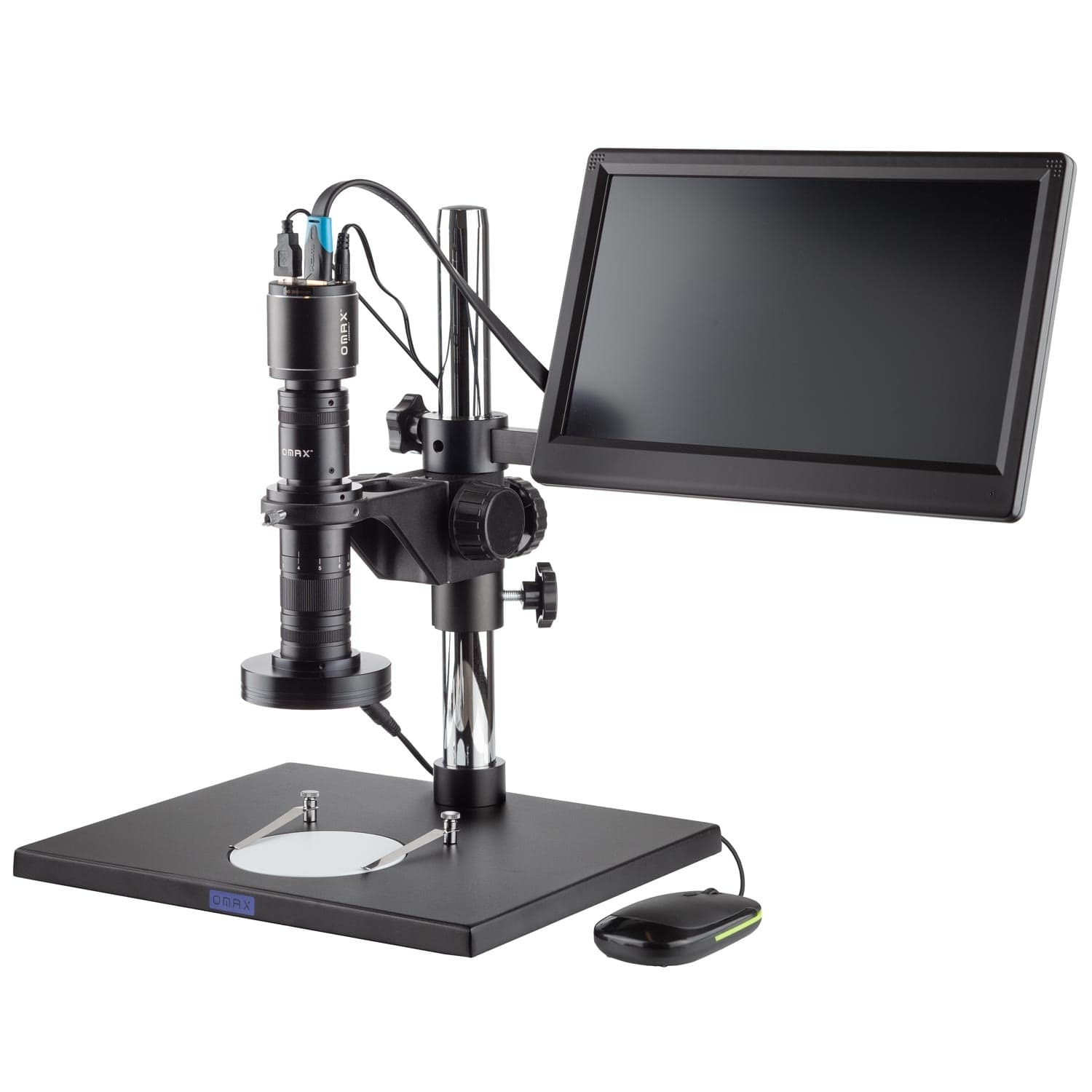 amscope-m5460p-digitalmikroskop-6x-zoom-1080p-mit-monitor image 1