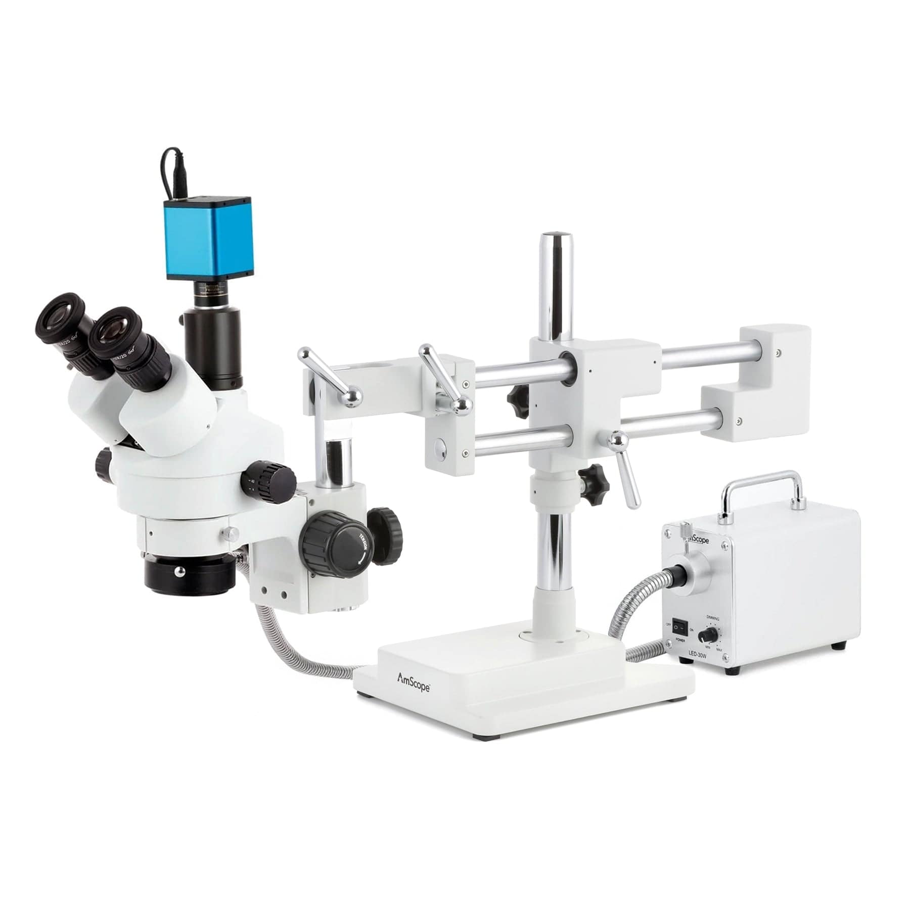amscope-sm-4-stereomikroskop-trinokular-7x-45x-doppelarm-kamera image 3