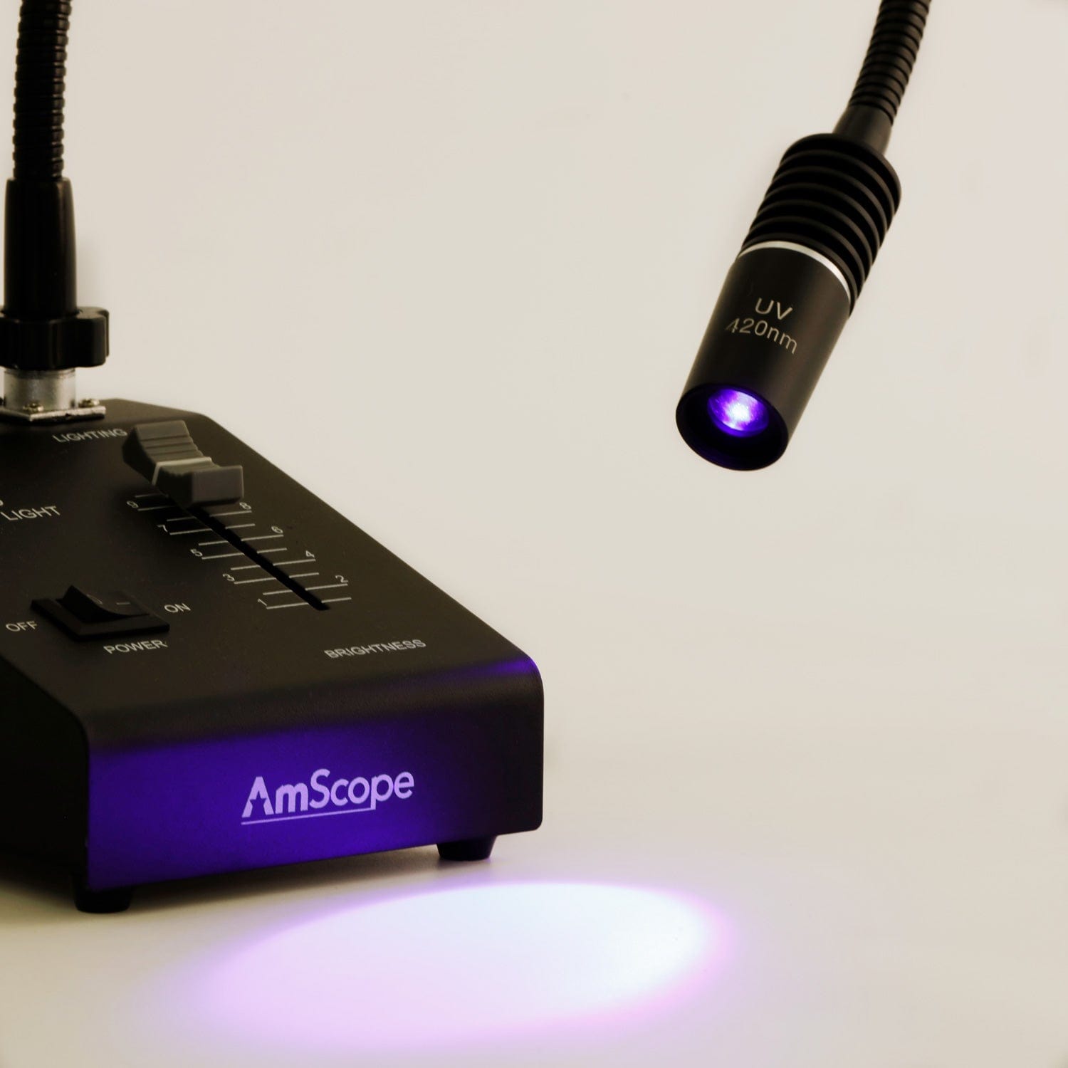 amscope-fb-6w-420-uv-schwanenhals-aufsatz-420nm-3w-led image 3