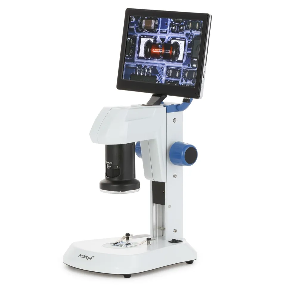 amscope-dm745-digitalmikroskop-4-5x-zoom-mit-9-zoll-monitor image 1