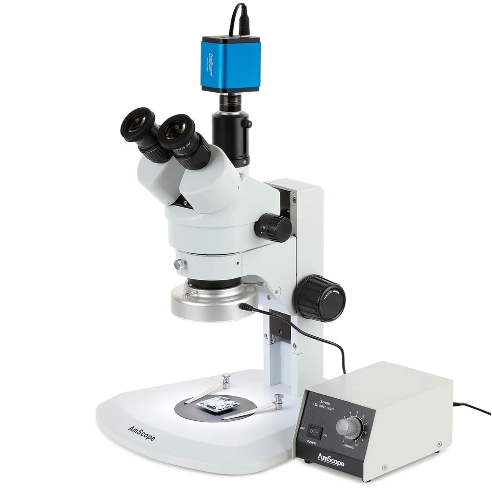 amscope-sm-1-zoom-trinokular-stereomikroskop-7x-45x-led-kamera image 1