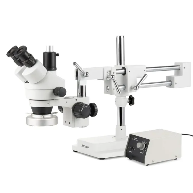 amscope-sm-4t-zoom-stereomikroskop-7x-45x-mit-schwenkarmstativ image 1
