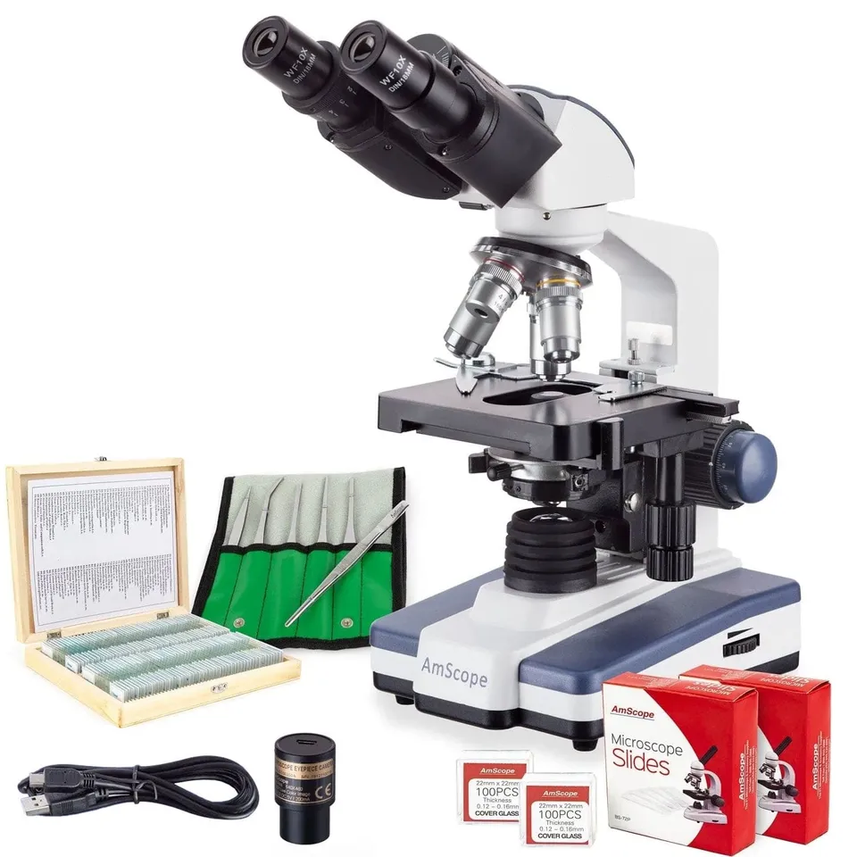 amscope-b120c-plat-binokular-mikroskop-digital-2500x-mit-kamera image 1