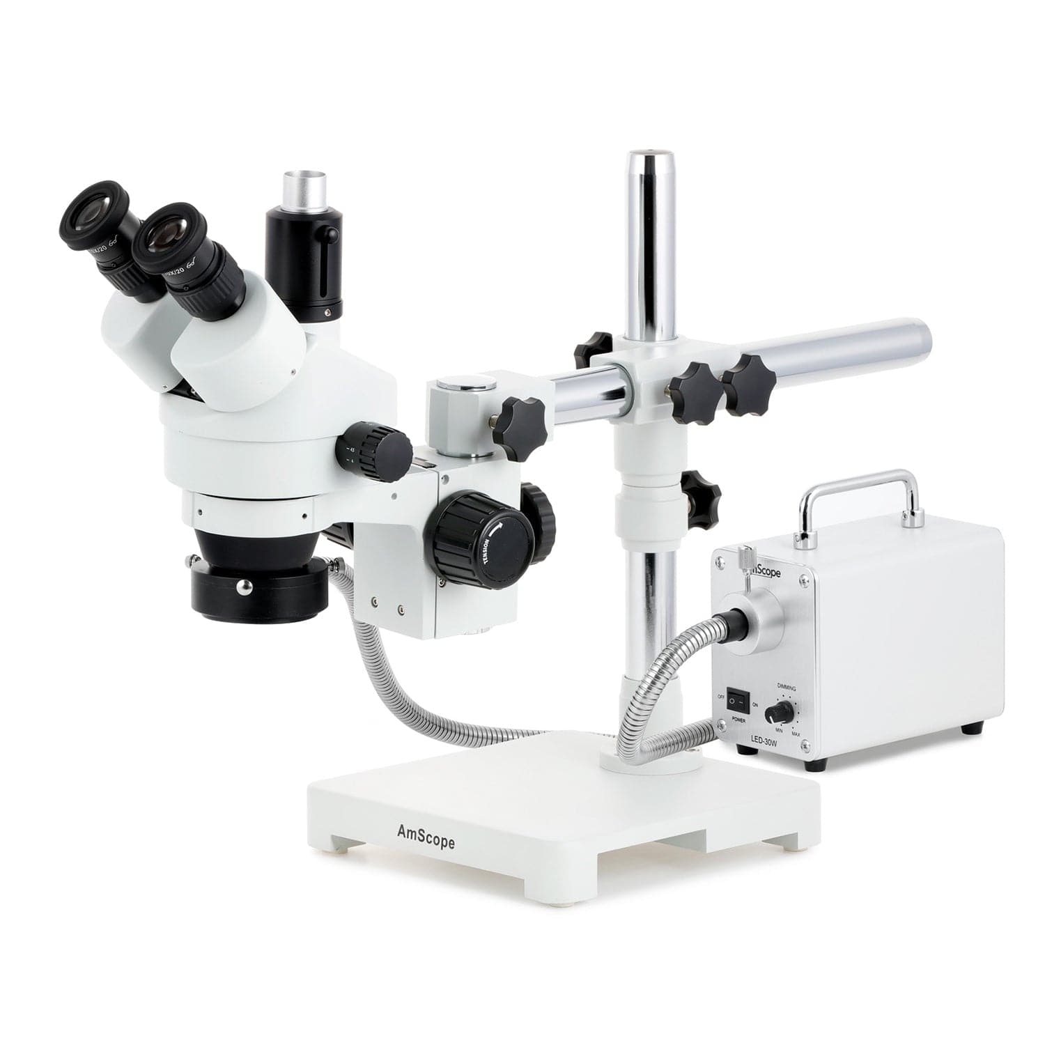 amscope-sm-3t-zoom-stereomikroskop-7x-45x-faser-ringlicht-kamera image 2