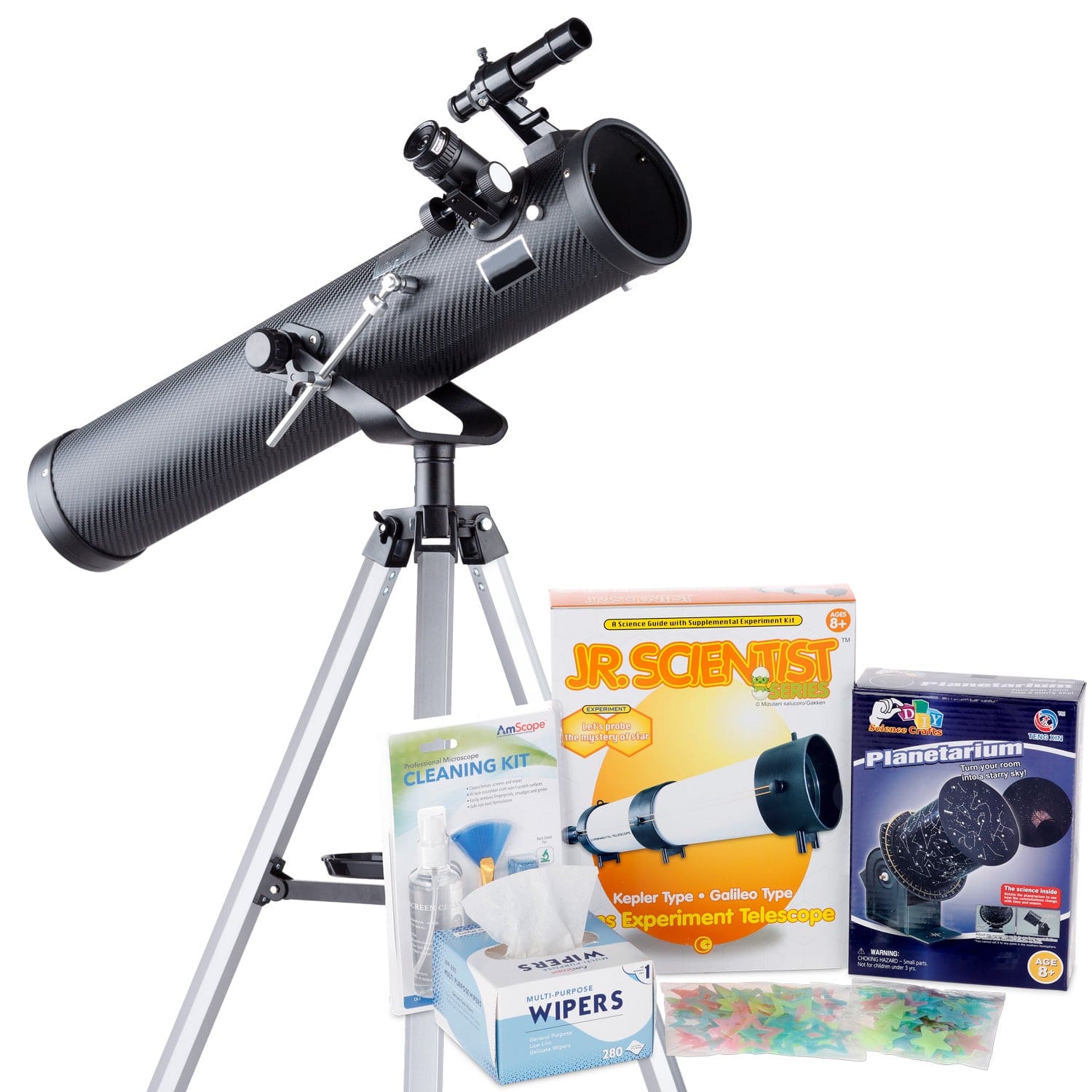 amscope-beginner-astronomer-teleskop-76mm-35x-350x-moon-gazer-set image 7
