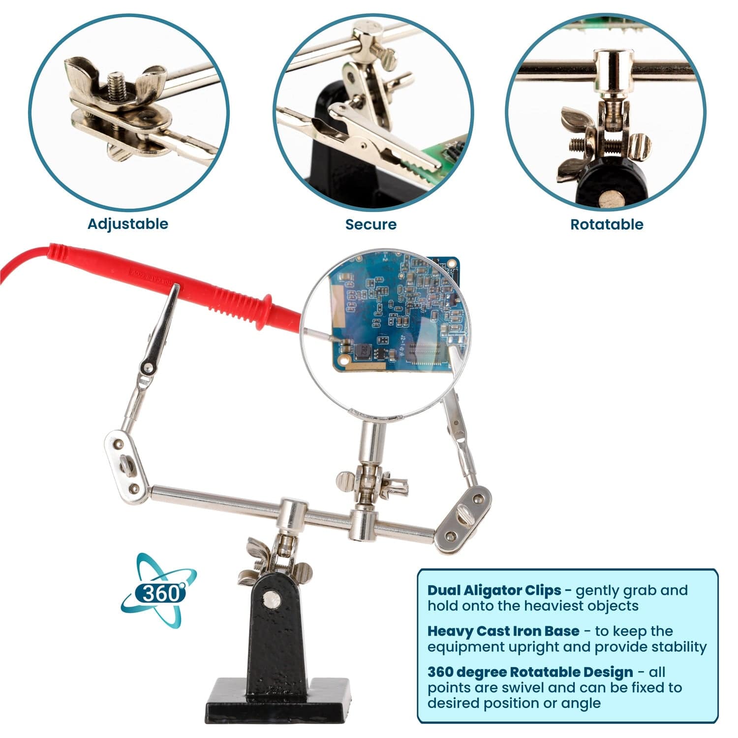amscope-cbh-thtmg-platinenhalter-dritte-hand-lupe-4x image 2