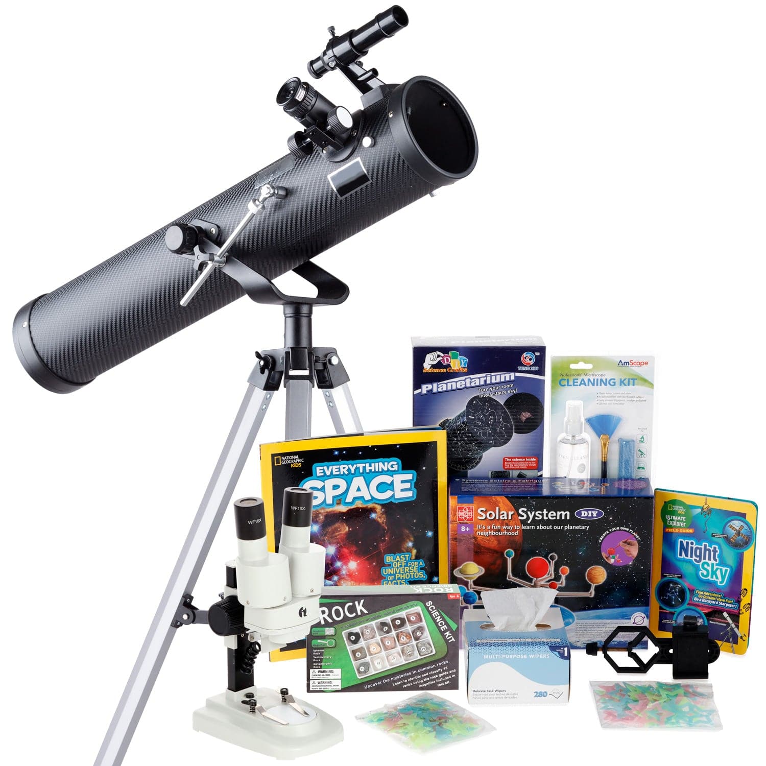 amscope-beginner-astronomer-teleskop-76mm-35x-350x-moon-gazer-set image 3