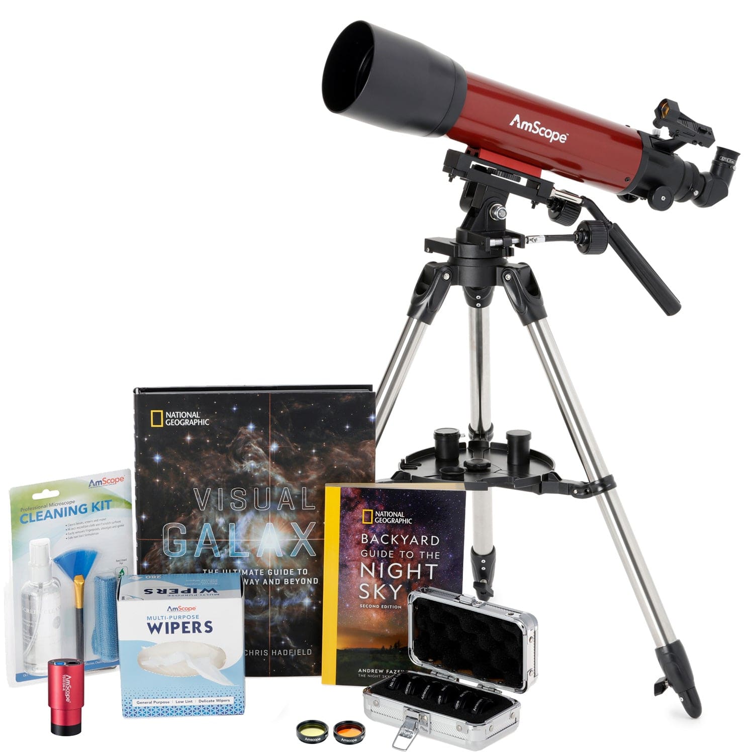 amscope-102-660-refraktor-teleskop-102mm-cosmic-bundle-set image 2