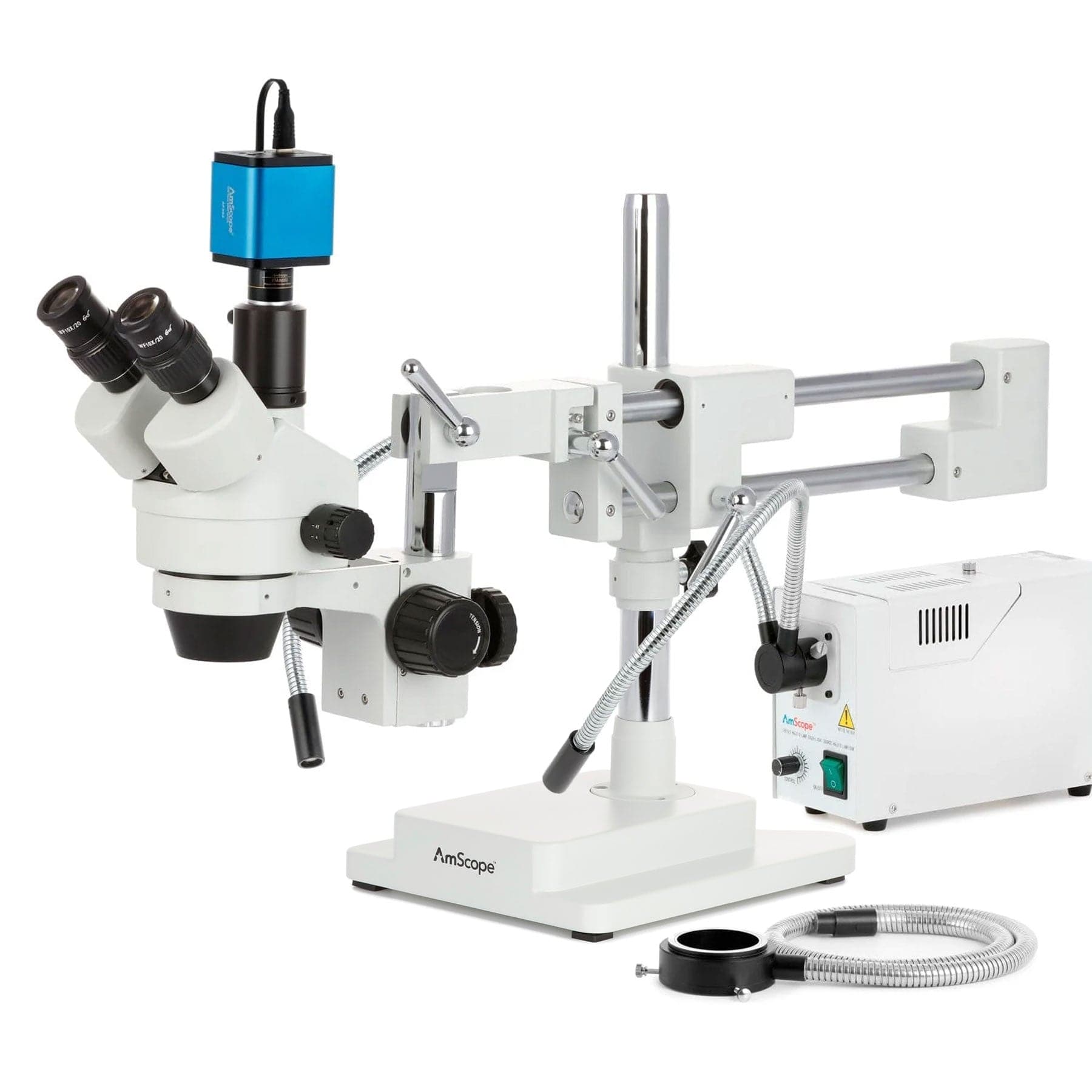 amscope-sm-4-stereomikroskop-trinokular-7x-45x-hdmi-halogen image 2