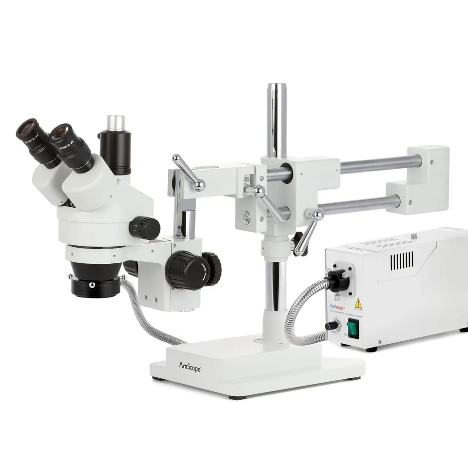amscope-sm-4-stereomikroskop-trinokular-7x-45x-mit-doppelarm-stativ image 1