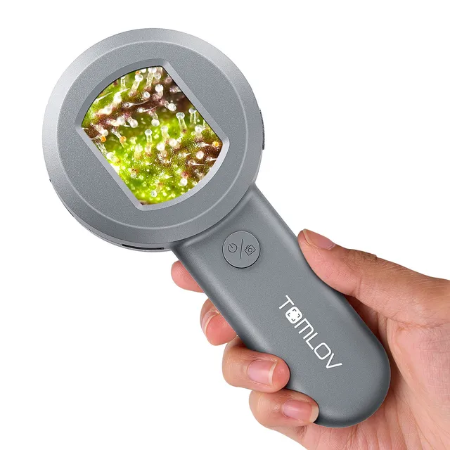 tomlov-p10-taschenmikroskop-100x-grau-2-zoll-lcd image 1