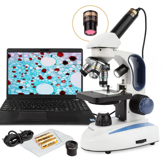 amscope-m158c-2l-e2-monokular-mikroskop-400x-2mp-usb-led image 1