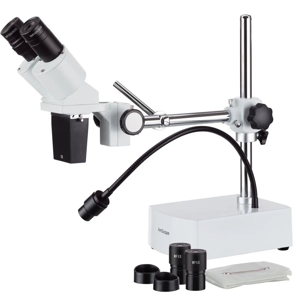 amscope-se400-x-stereomikroskop-5x-10x-led-schwanenhals image 1