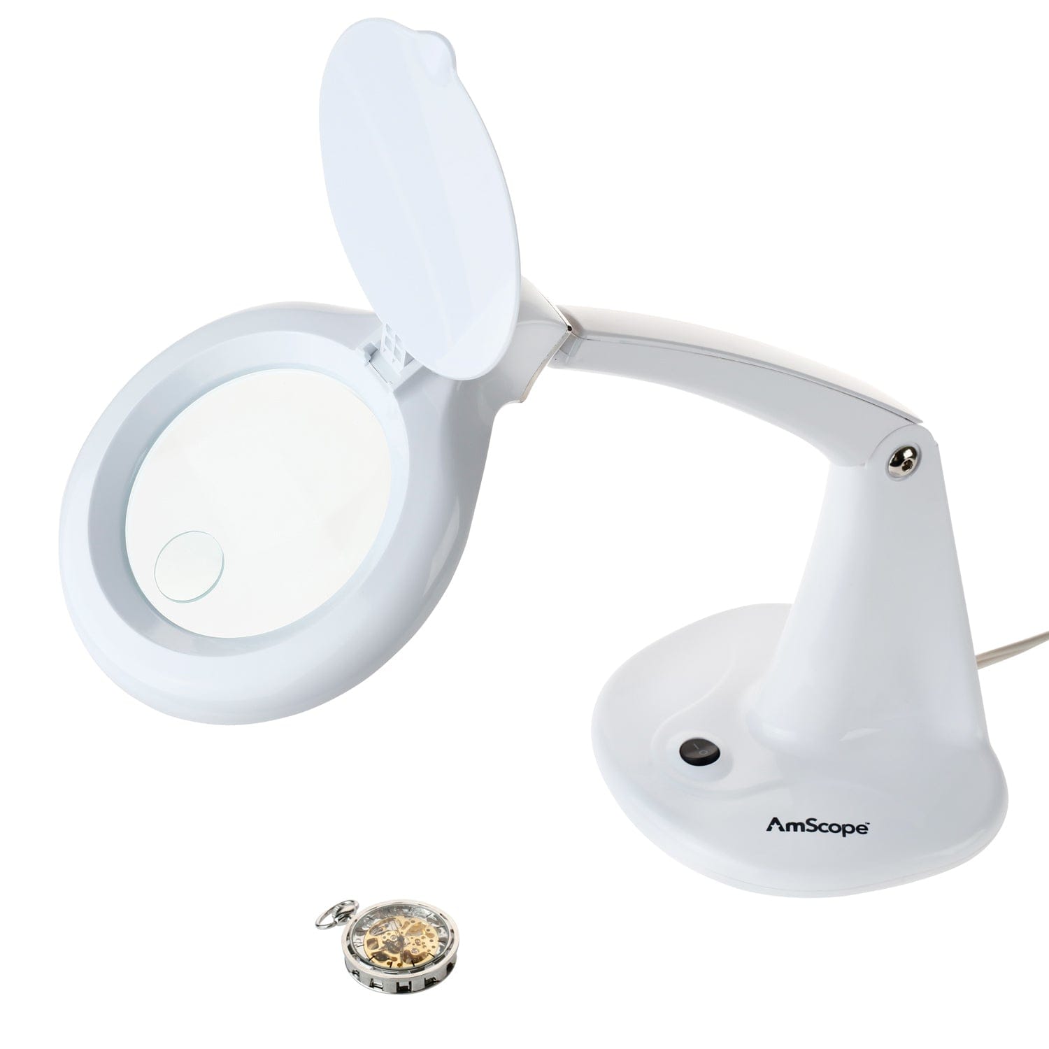 amscope-magled-lupenlampe-led-1-75x-4x-tischlupe-wei image 2