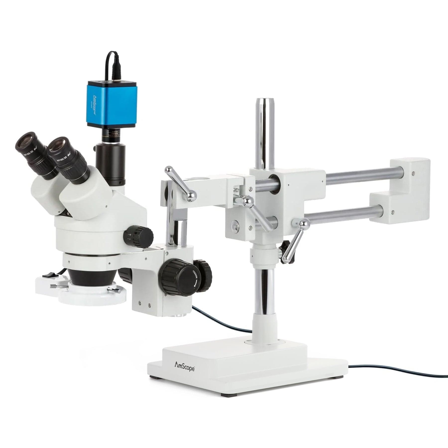 amscope-sm-4-stereomikroskop-7x-45x-doppelarm-fluoreszenz image 2