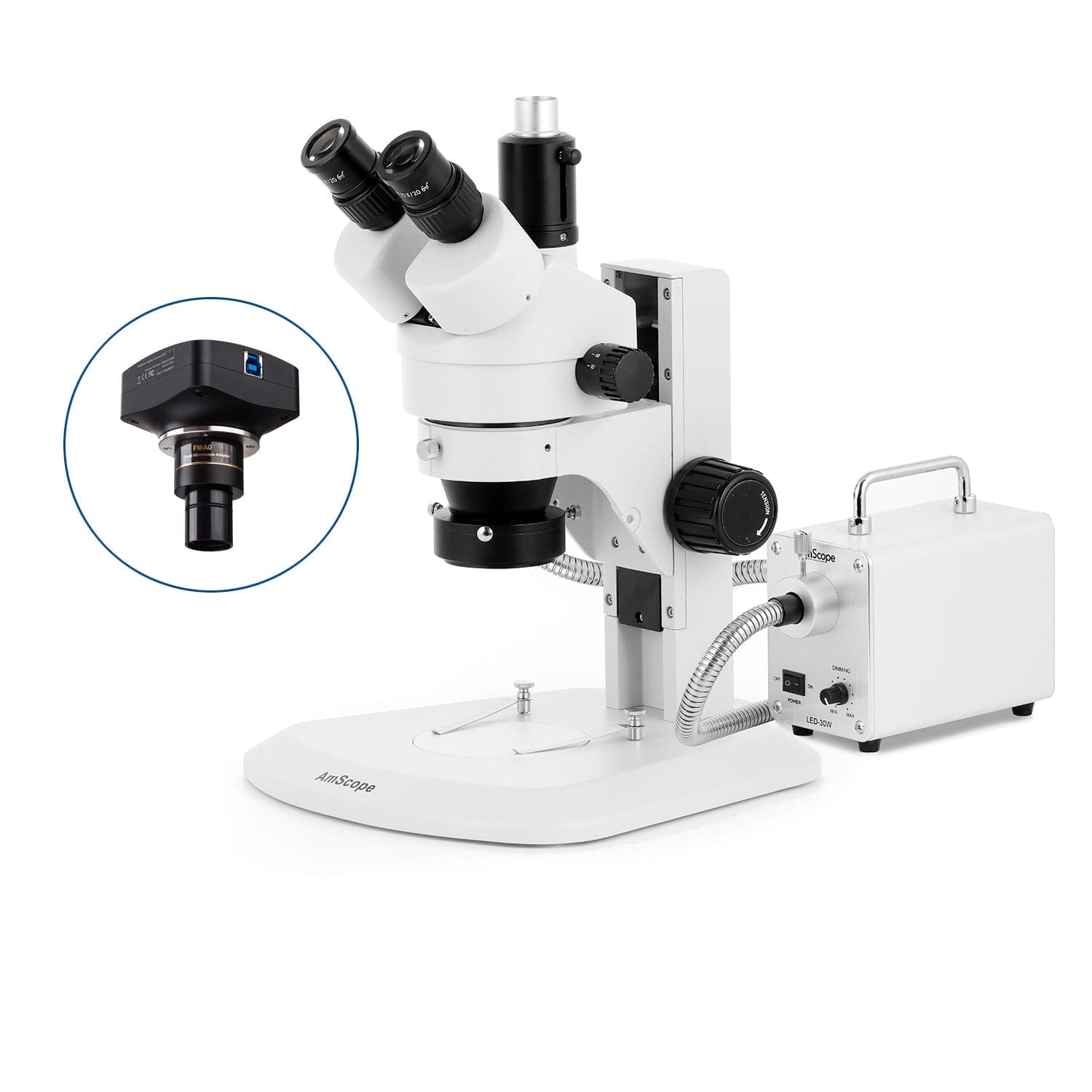 amscope-sm-1-stereomikroskop-7x-45x-led-ringlicht-track-stativ image 4