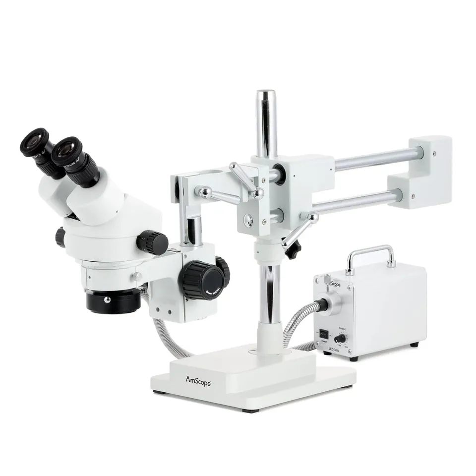 amscope-sm-4-stereomikroskop-binokular-7x-45x-doppelarm-led image 1