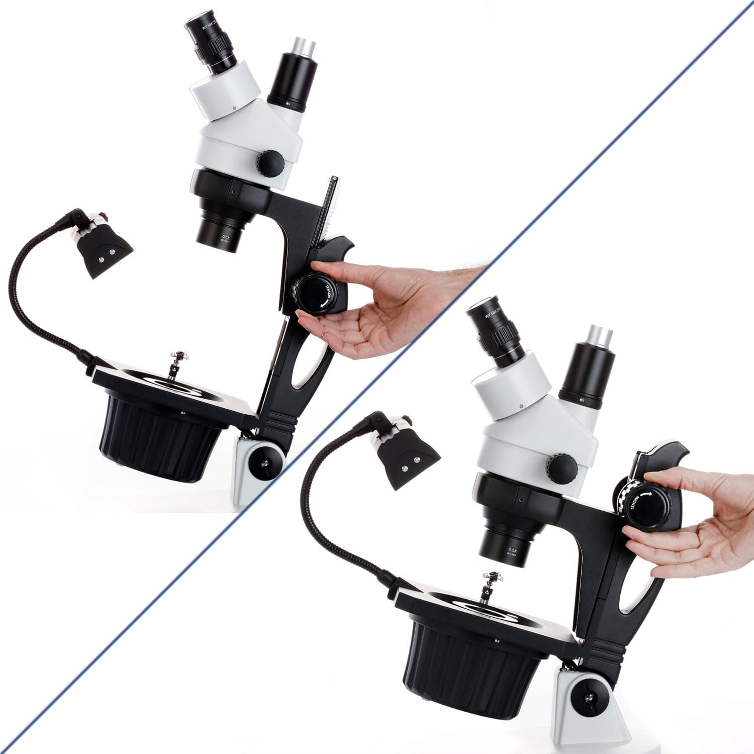 amscope-gm400-juwelier-stereomikroskop-3-5x-90x-trinokular image 7