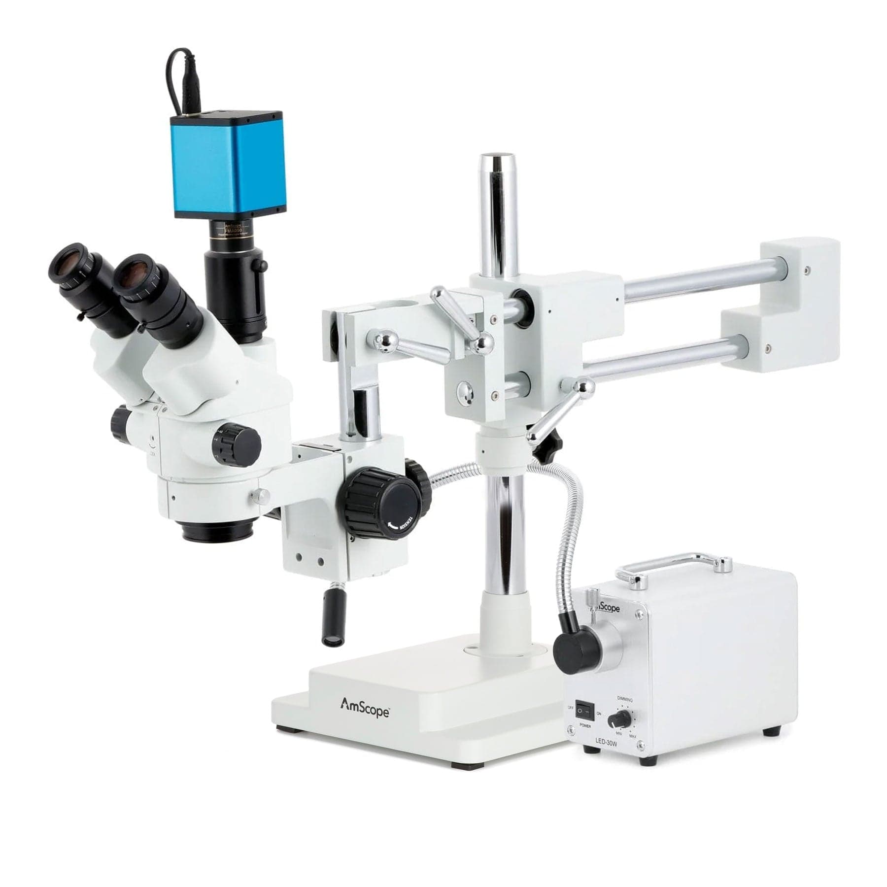 amscope-sm-4ntp-stereomikroskop-hdmi-faseroptik-7x-45x-doppelarm image 2