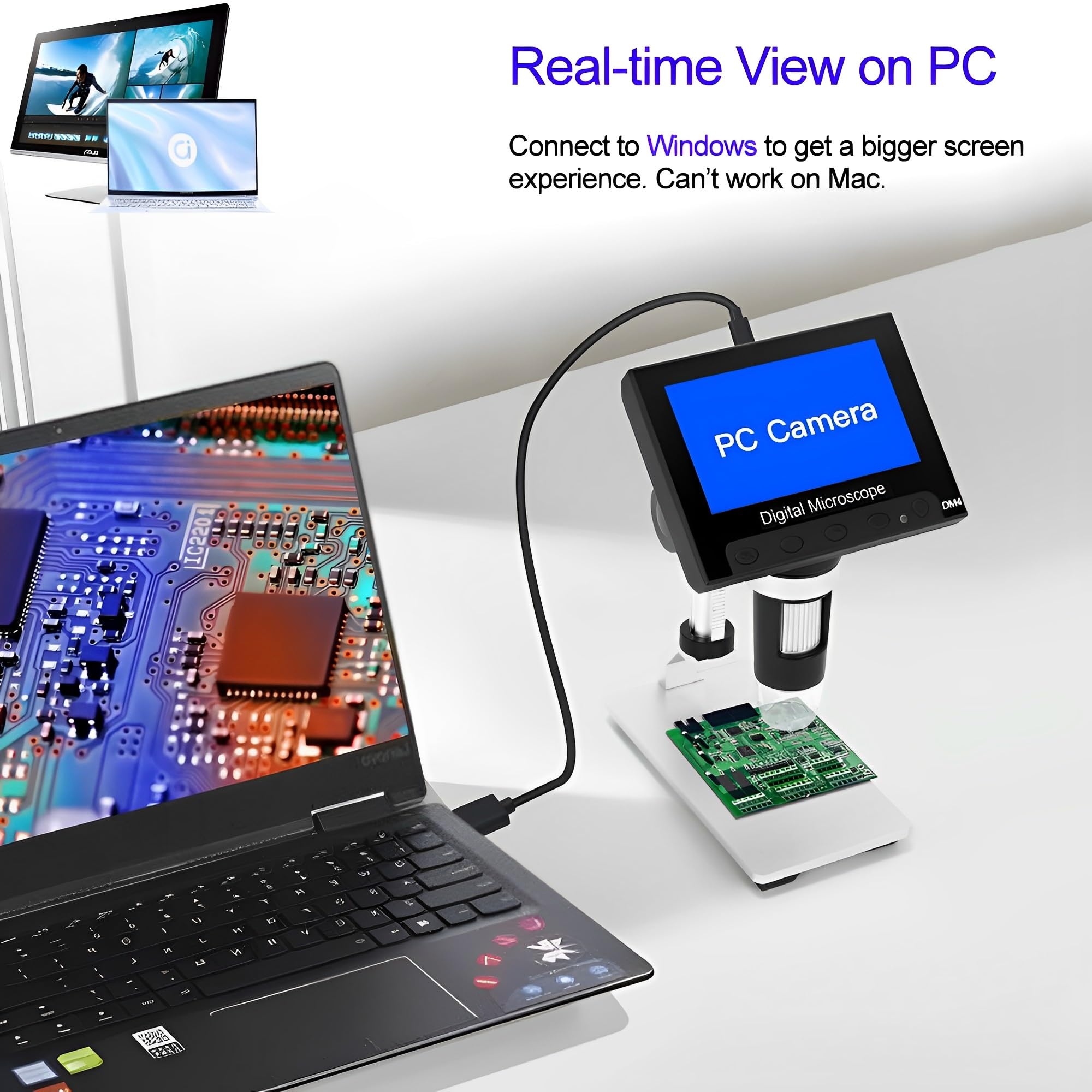 ninyoon-dm4-digitalmikroskop-50-1000x-mit-4-3-zoll-lcd-8-led image 3