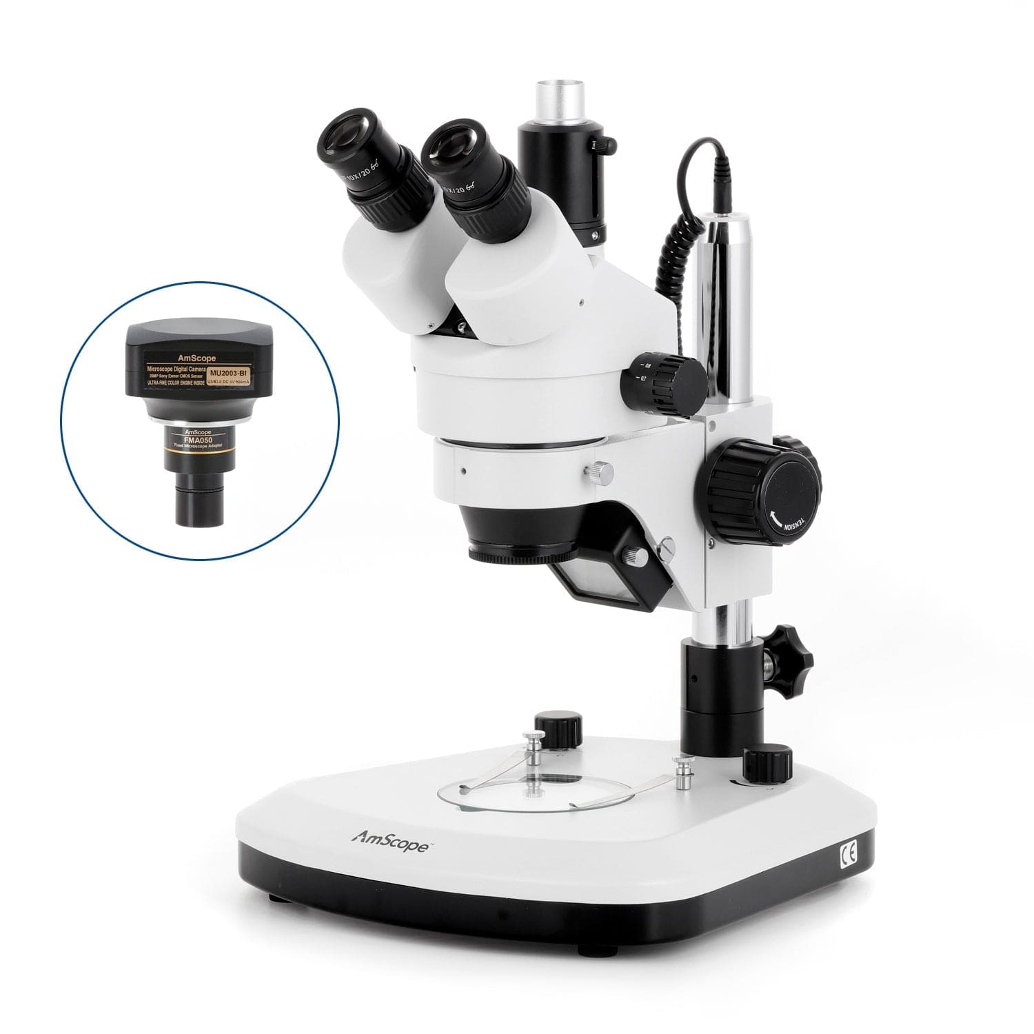 amscope-sm-1-stereomikroskop-7x-45x-led-s-ulenstativ-trinokular image 6