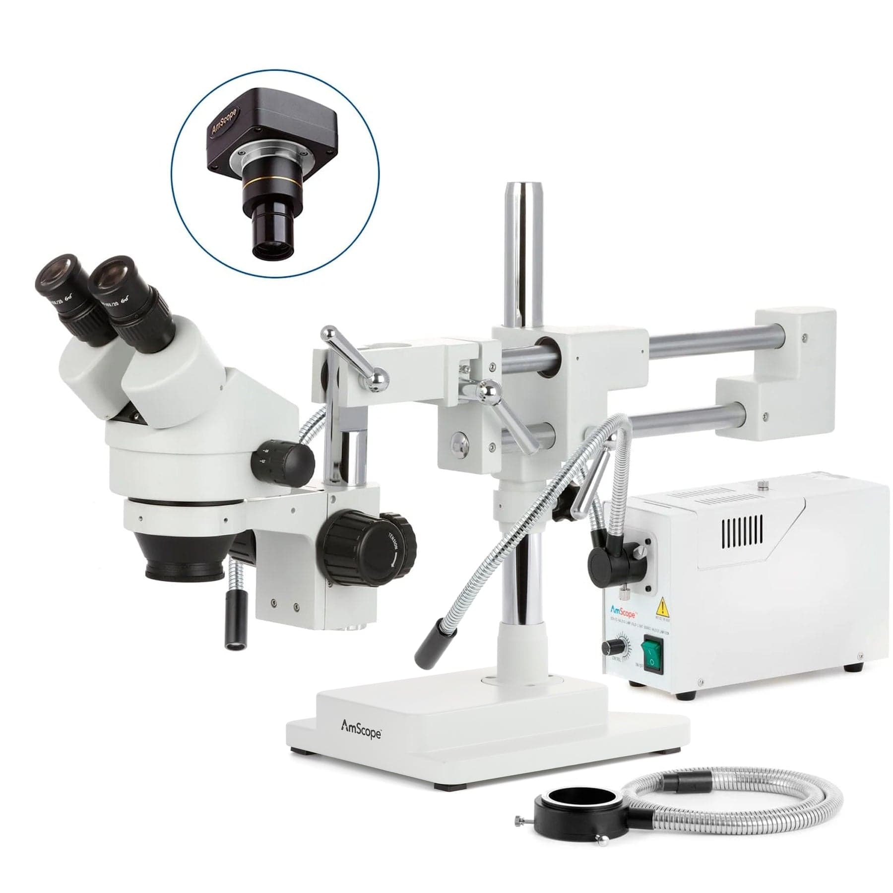 amscope-sm-4-stereomikroskop-7x-45x-schwenkarm-halogenlicht image 2
