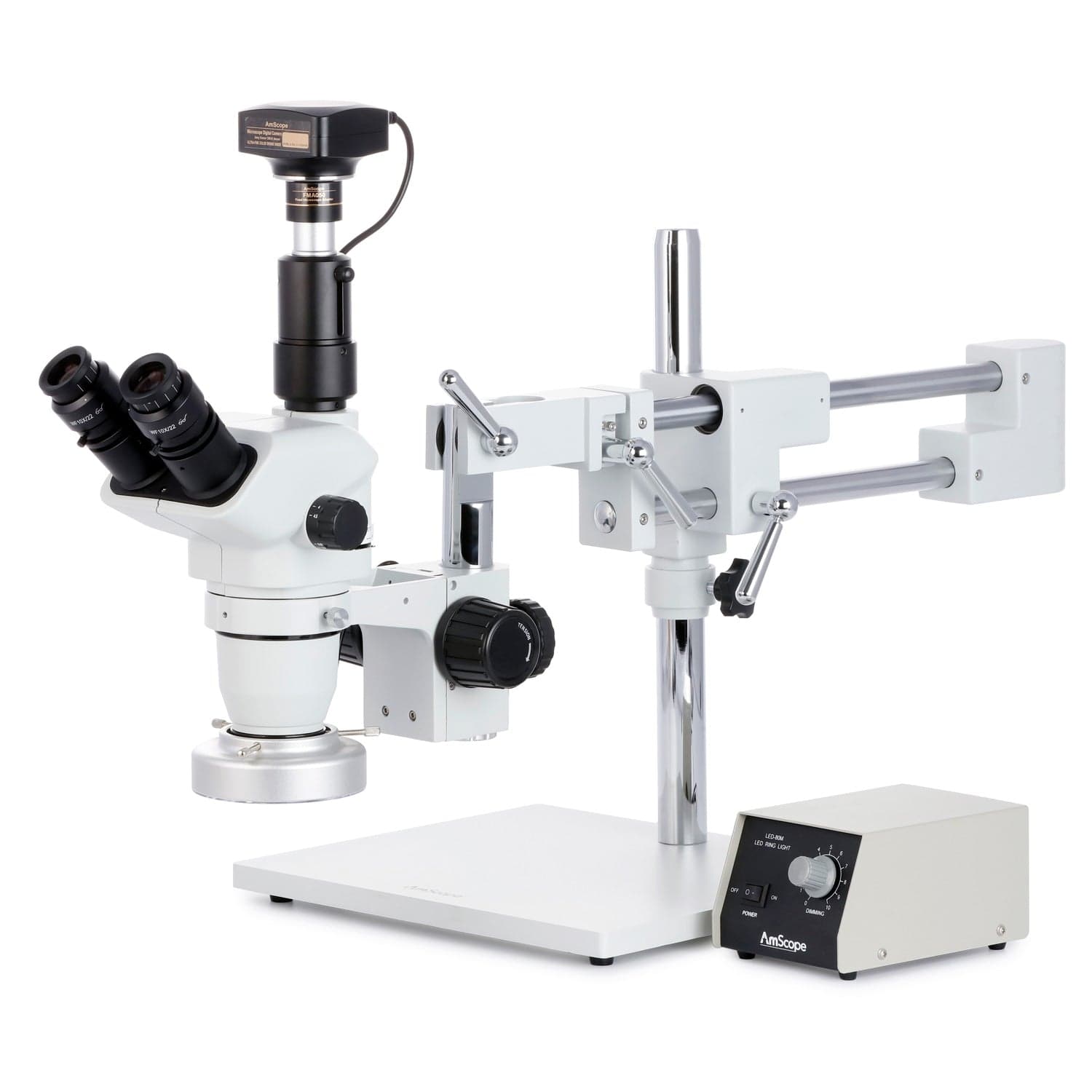 amscope-zm-4-trinokular-stereomikroskop-2x-90x-boom-stativ image 1