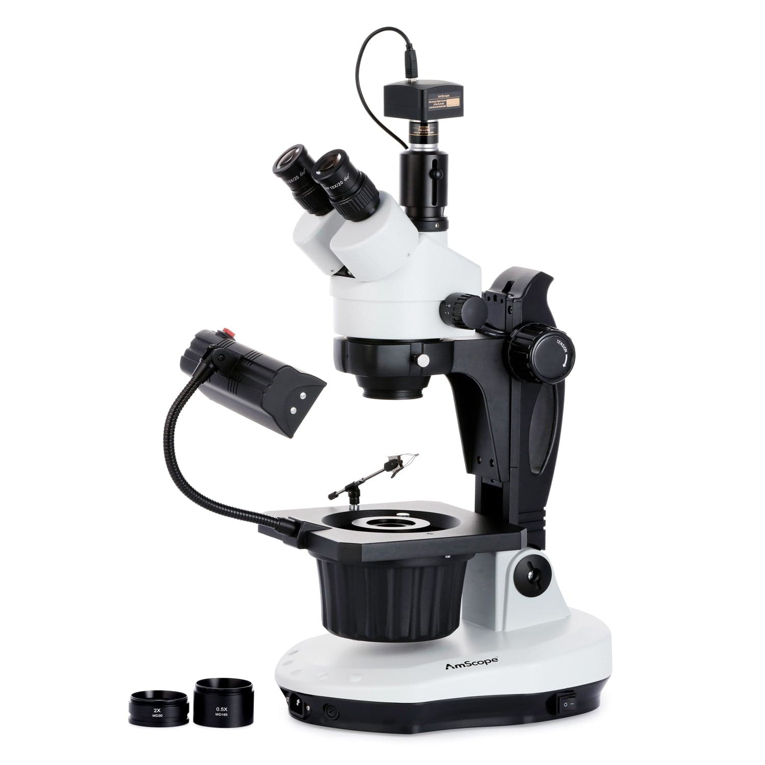 amscope-gm400-juwelier-stereomikroskop-3-5x-90x-trinokular image 2