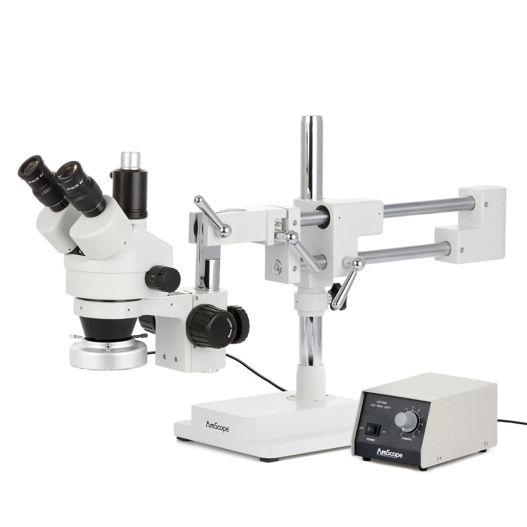 amscope-sm-4tp-stereomikroskop-7-45x-mit-led-ringlicht-doppelarm image 1