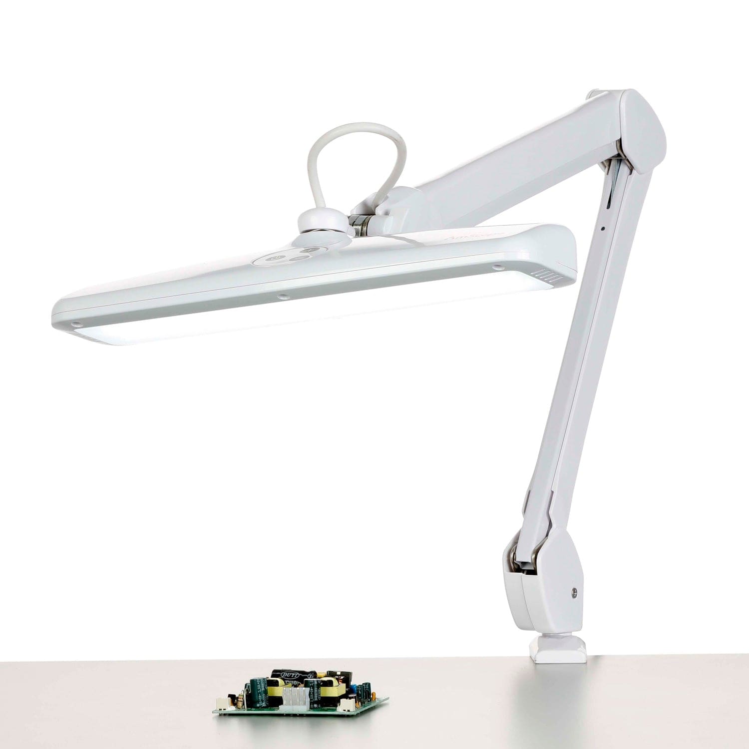 amscope-lmp-72-led-arbeitslampe-12w-72-led-mit-tischklemme image 6