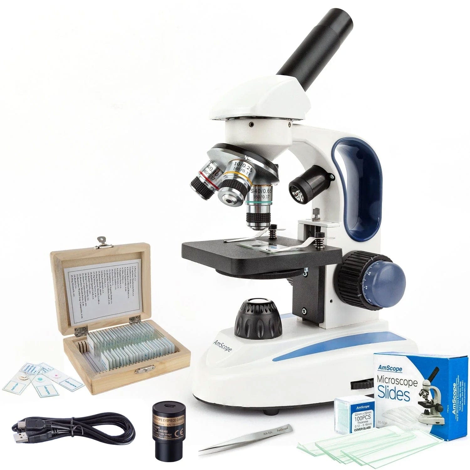 amscope-m158-durchlichtmikroskop-1000x-led-mit-1mp-usb-kamera image 1