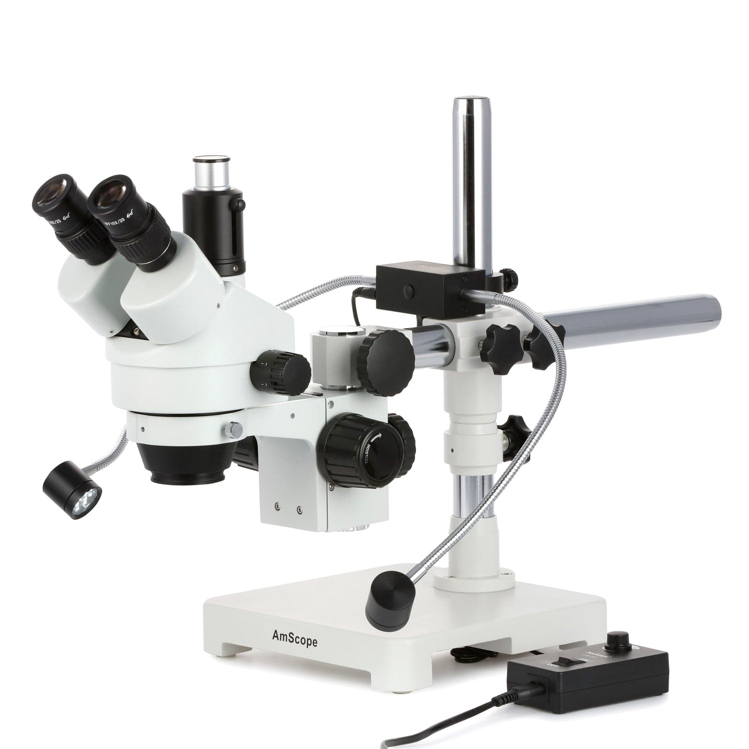 amscope-sm-3t-trinokular-stereomikroskop-7x-45x-boomstativ image 1