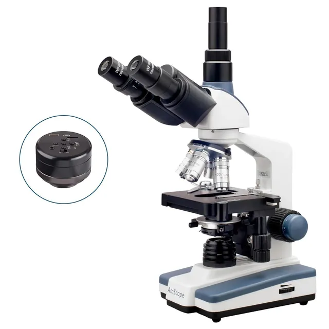 amscope-t120-trinokular-mikroskop-40x-1000x-led-mit-2mp-hdmi-kamera image 1