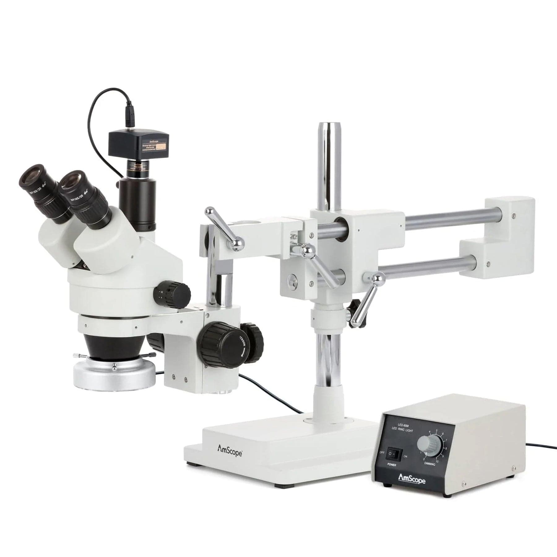 amscope-sm-4-stereomikroskop-simulfokal-7x-45x-doppelarm image 2
