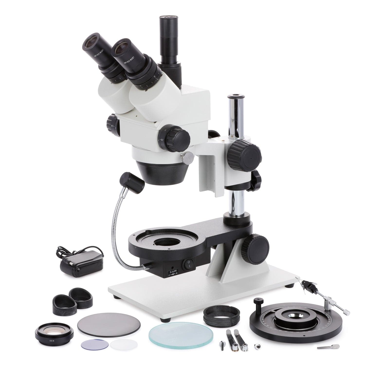 amscope-gm300tx-stereo-microscopes-45x-trinokular-led-s-ule image 6