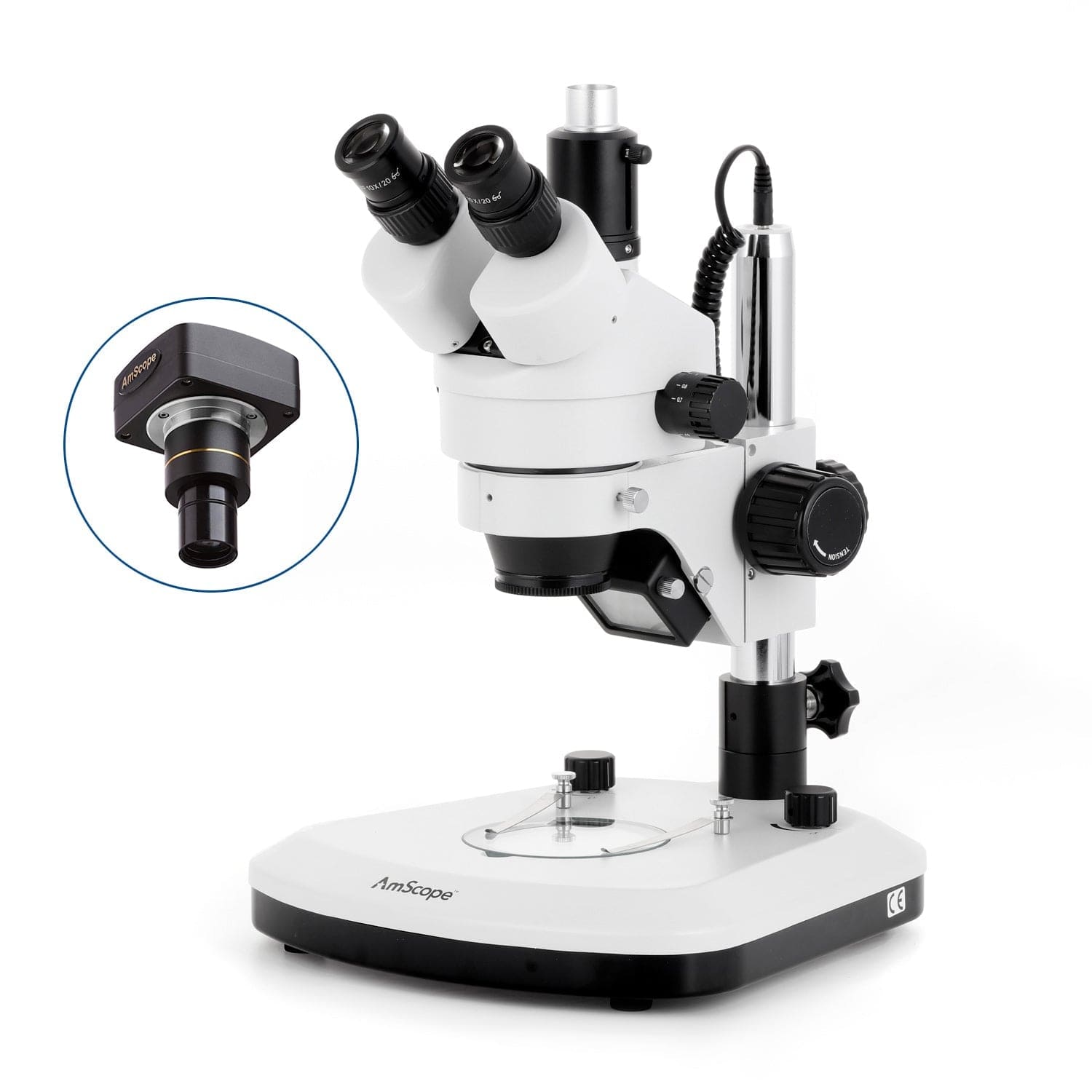 amscope-sm-1-stereomikroskop-7x-45x-led-s-ulenstativ-trinokular image 2