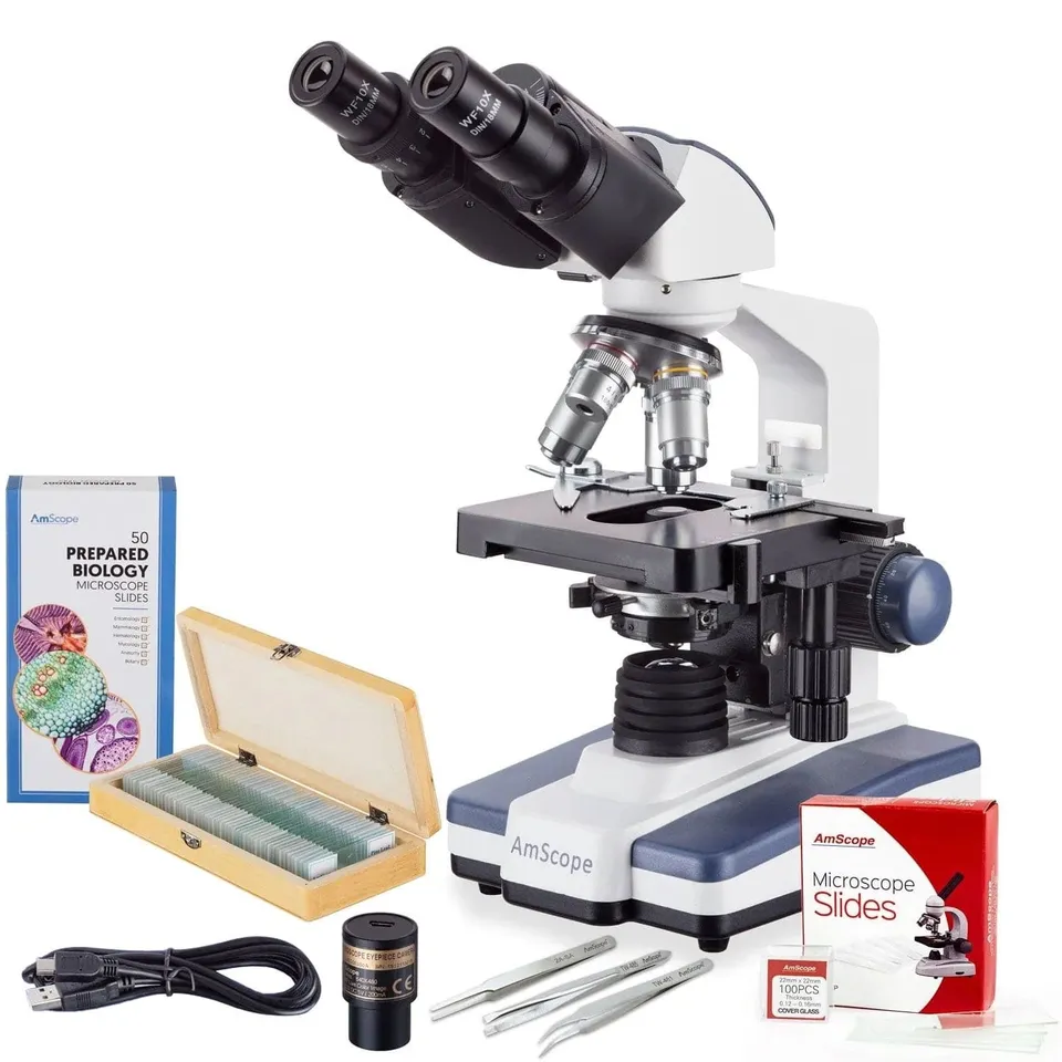 amscope-vb-b120c-gld-mikroskop-binokular-2500x-mit-kamera image 1