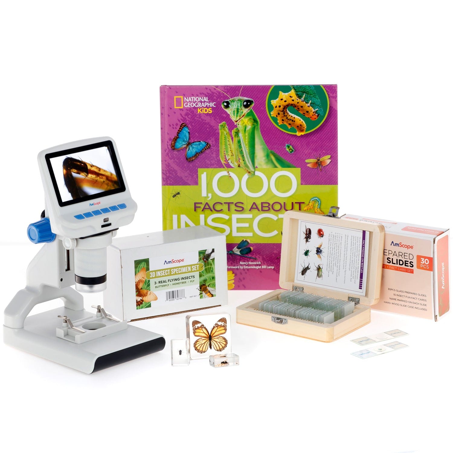 amscope-kids-digital-mikroskop-set-insekten-ab-10-jahre image 1