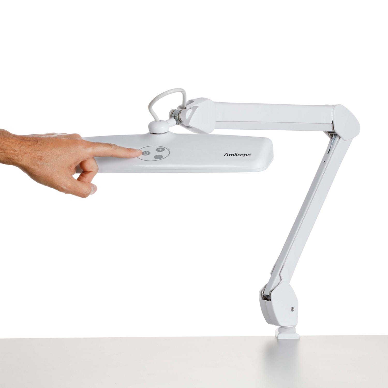 amscope-lmp-72-led-arbeitslampe-12w-72-led-mit-tischklemme image 2