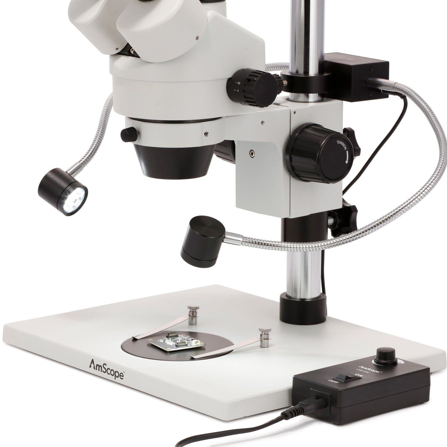 amscope-led-8w-mikroskopbeleuchtung-dual-gooseneck-6500k image 4