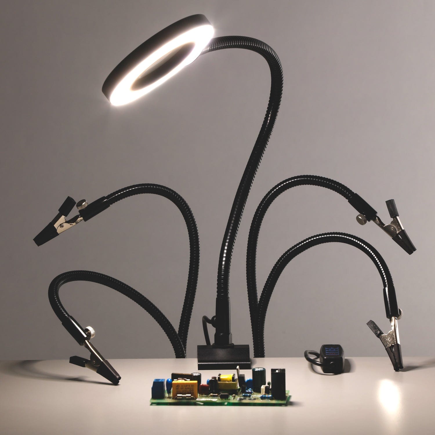 amscope-magled-42-lupenlampe-5x-led-dimmbar-klemme image 4