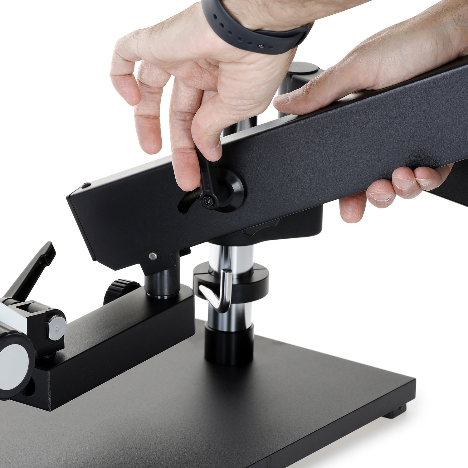 amscope-asb-84-gelenkarm-stativ-84mm-mit-grundplatte image 3
