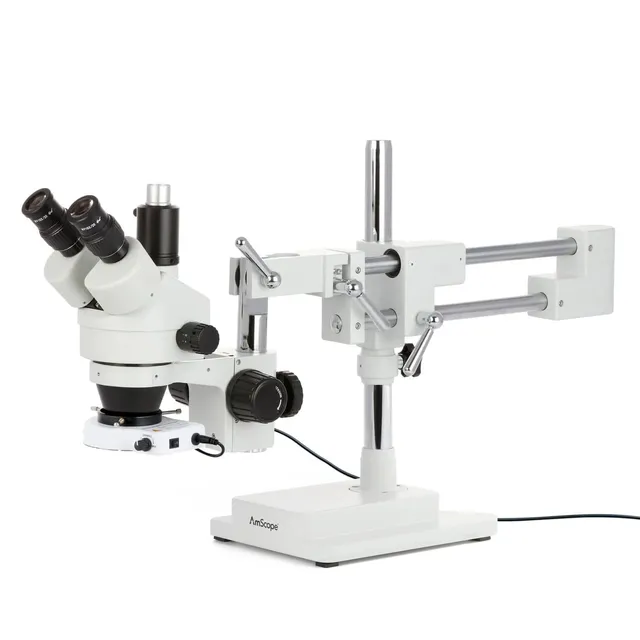 amscope-sm-4-stereomikroskop-trinokular-7x-45x-led-schwenkarm image 1