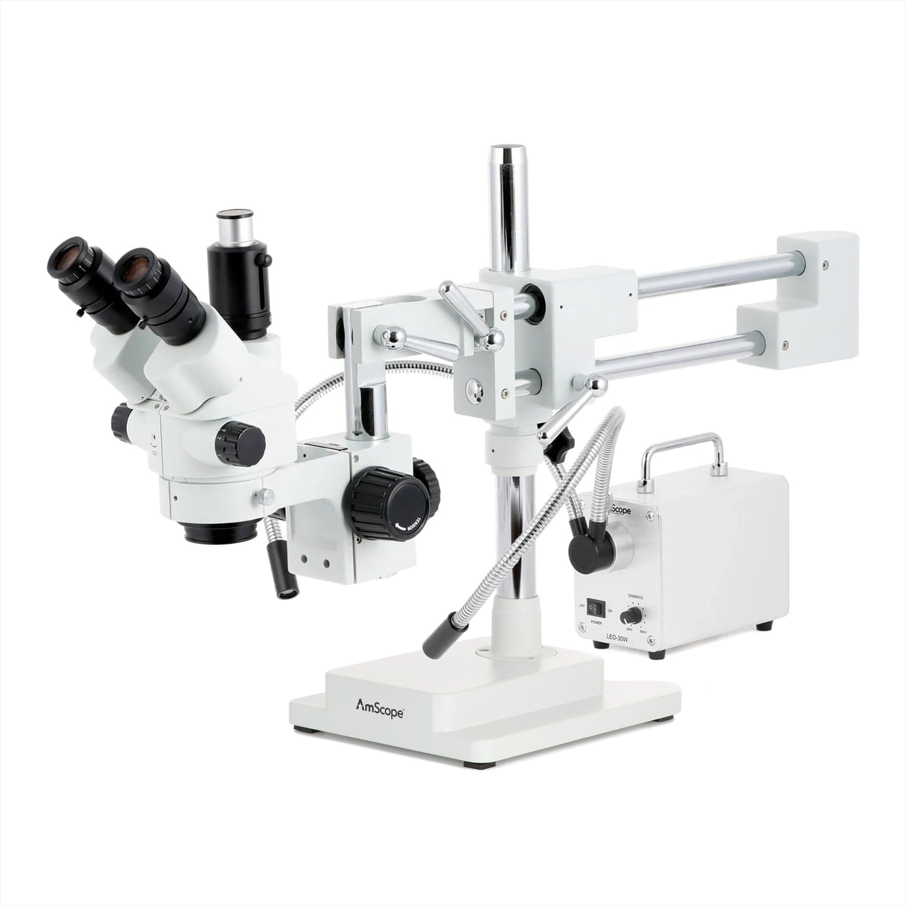 amscope-sm-4-sm-4ntp-trinokular-stereomikroskop-7x-45x-faserlicht image 1