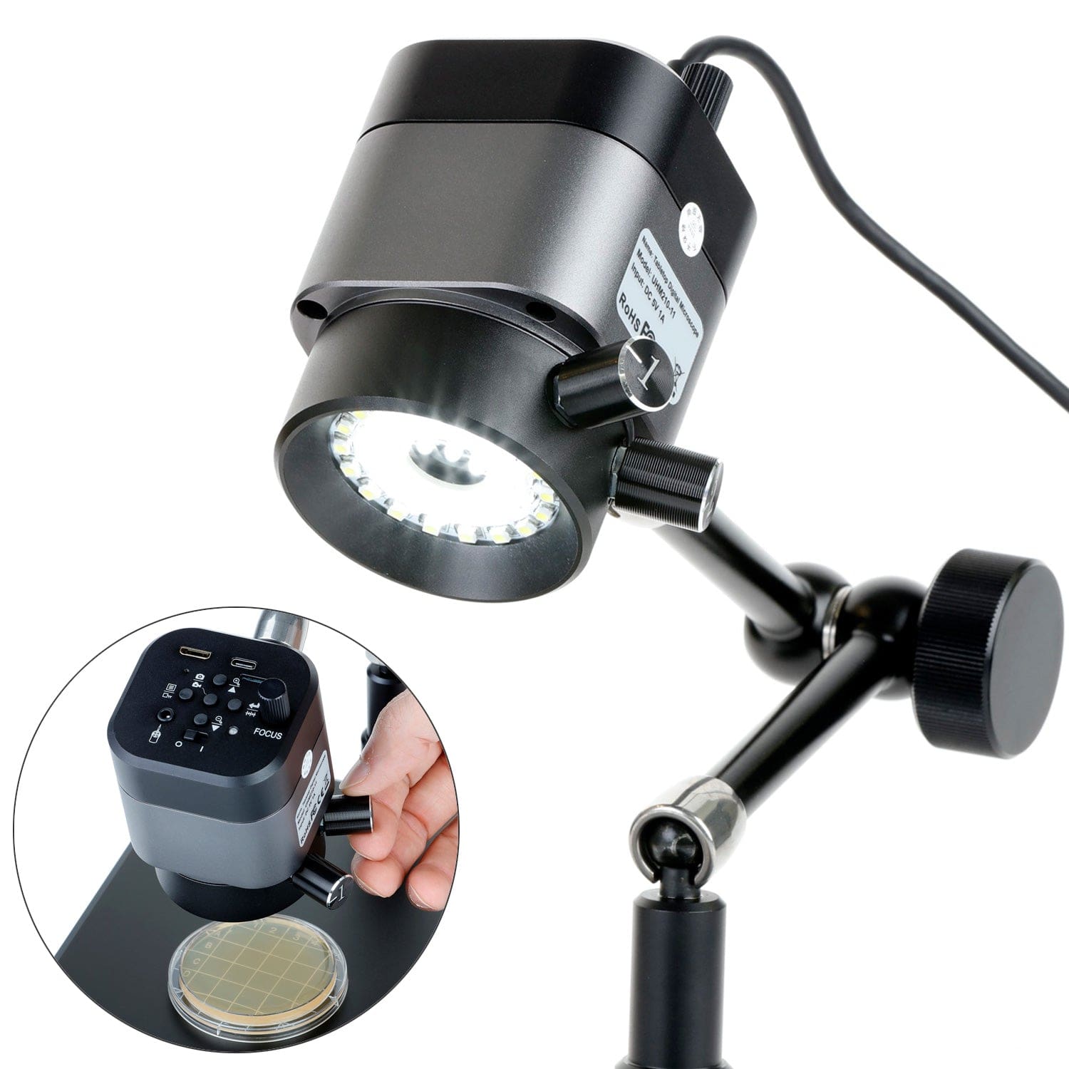 amscope-uhm210-digitalmikroskop-1080p-hdmi-usb-gelenkarm image 3