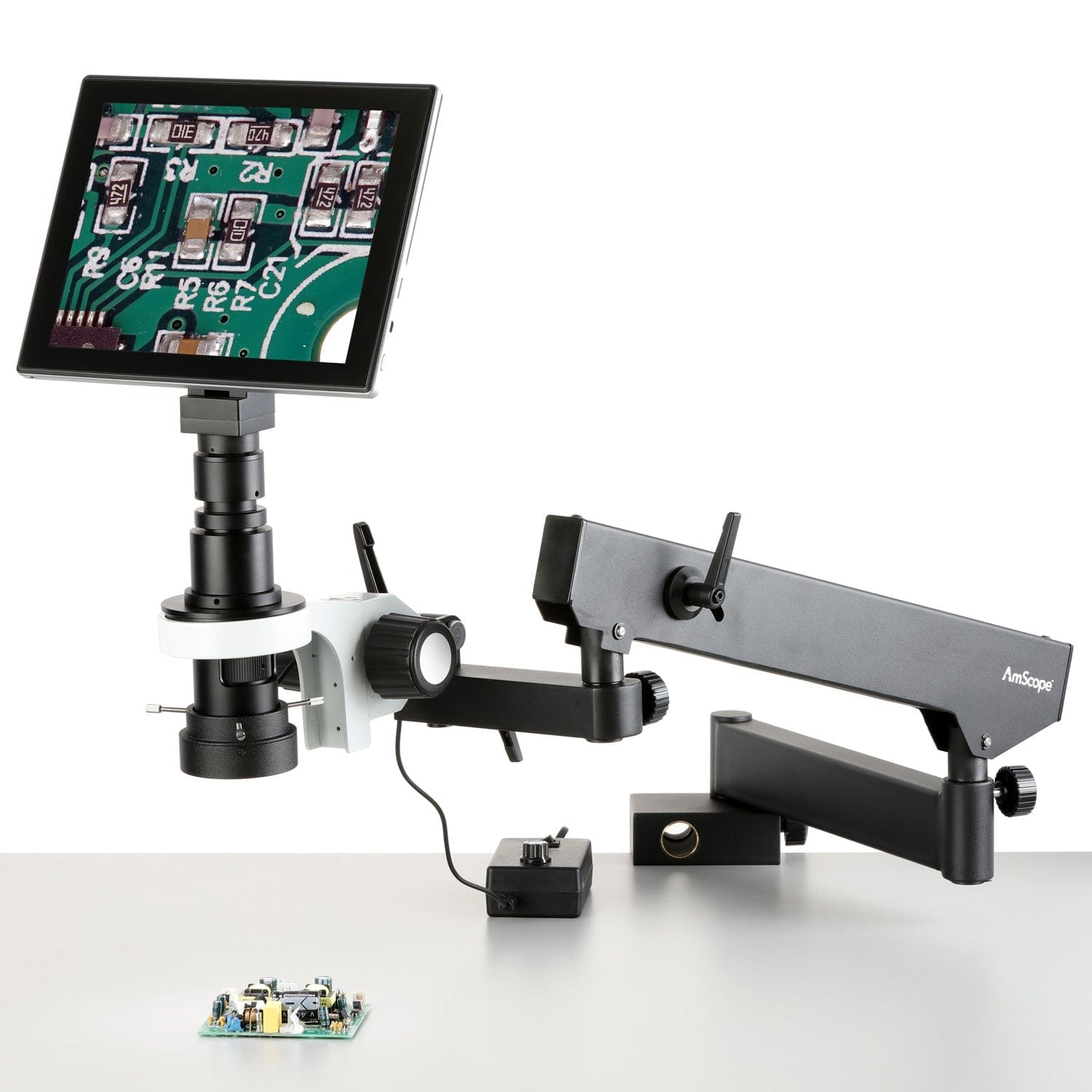 amscope-h800-asc-96s-tp-stereomikroskop-5x-gelenkarm-touchscreen image 1