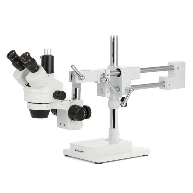 amscope-sm-4t-stereomikroskop-trinokular-7x-45x-boomstativ image 1